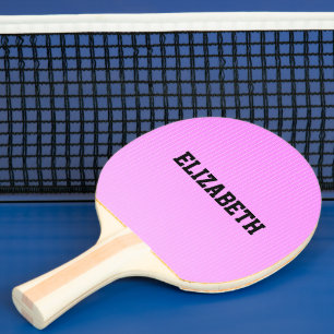 Vita punkter rosa mönster pingisracket