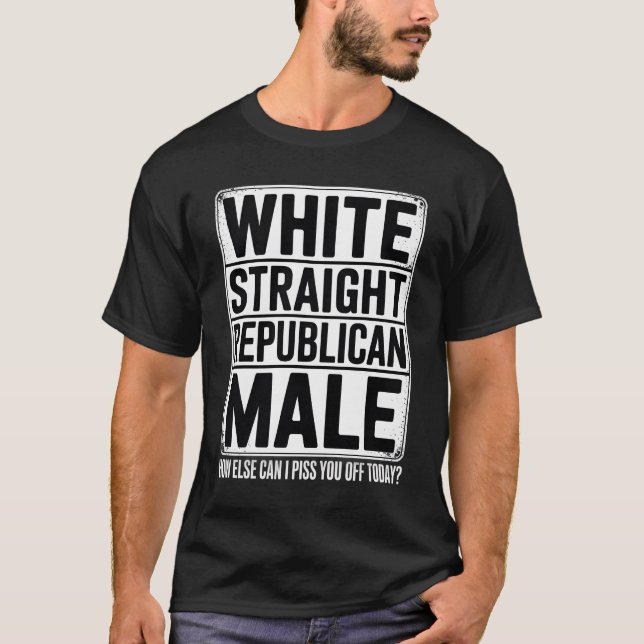 Vita Raka republikanska hanen T Shirt (Framsida)