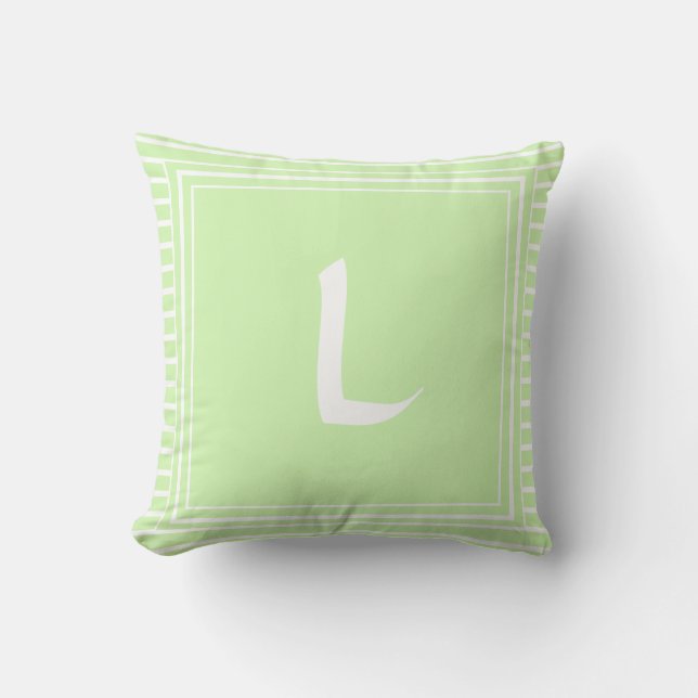 Vita Ram Monogram Brev Rand Cushion Kudde (Framsida)