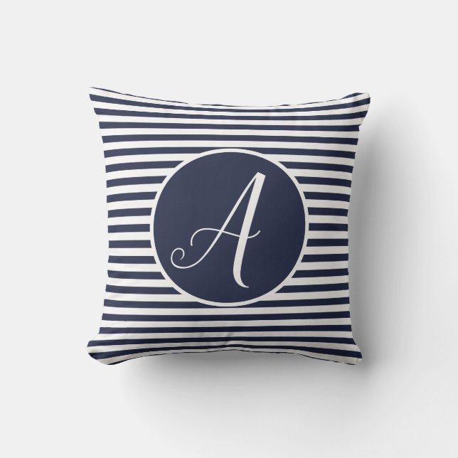 Vita Ram Monogram Brev Rand Cushion Kudde (Framsida)