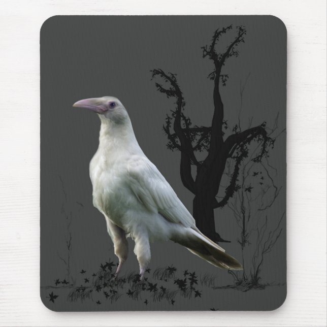 Vita Raven, Vild Bird, Fantasy, Goth Mousepads Musmatta (Framsidan)