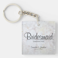 Vita reflektioner Bridesmaid Wedding Favor