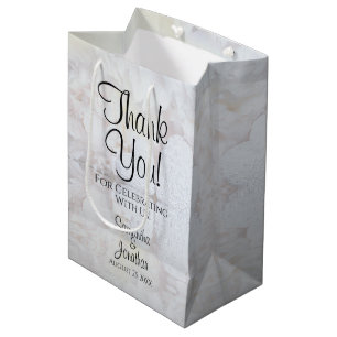Vita reflektioner Bröllop Tack Gift Bag