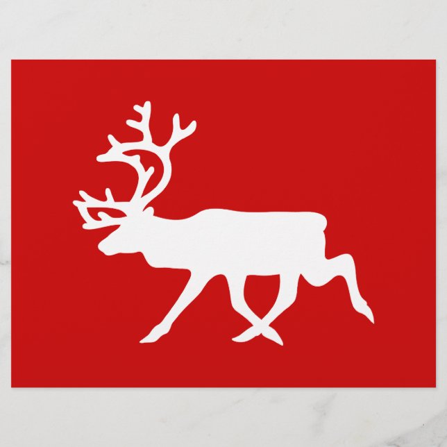 Vita renar/Kariou Silhouette Reklamblad (Baksidan)