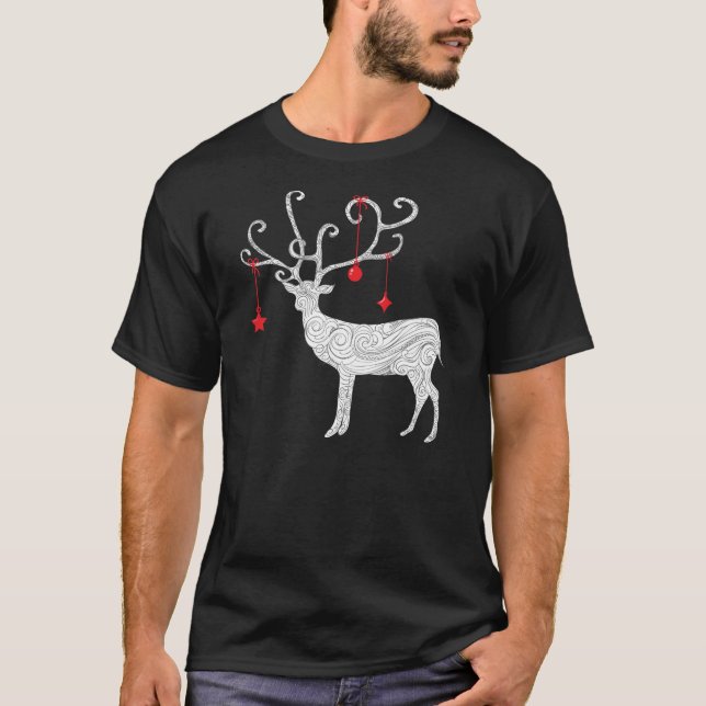 Vita renar t-shirt (Framsida)
