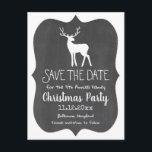 Vita renskålen Årlig jul Party Meddelande Vykort<br><div class="desc">Vita renskålen Årlig jul Party</div>