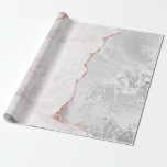 Vita & Ro Guld Agate Marble Foil Gilded Geode Presentpapper<br><div class="desc">Vita och Ro Guld Agate Marble Foil Gilded Geode Design,  med Modern och Script typsnitt. Trendig och Chic,  Bröllop eller Party-papper för gift! ~ Kolla min butik för att se hela bröllop-svit för den här designen!</div>