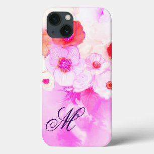 VITA ROSA RÖDA ANEMONER MONOGRAM