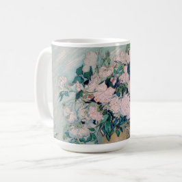 Vita rosor-1890-Vincent van Gogh Kaffemugg