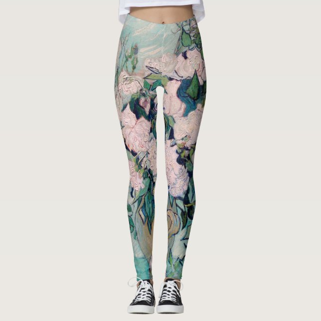 Vita rosor-1890-Vincent van Gogh  Leggings (Framsida)