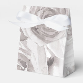 Vita rosor Blommig ros Modern elegant bröllop Presentaskar