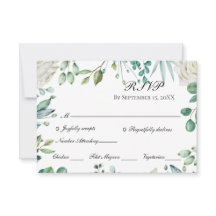 Vita rosor Eukalyptus Botanisk Bröllop