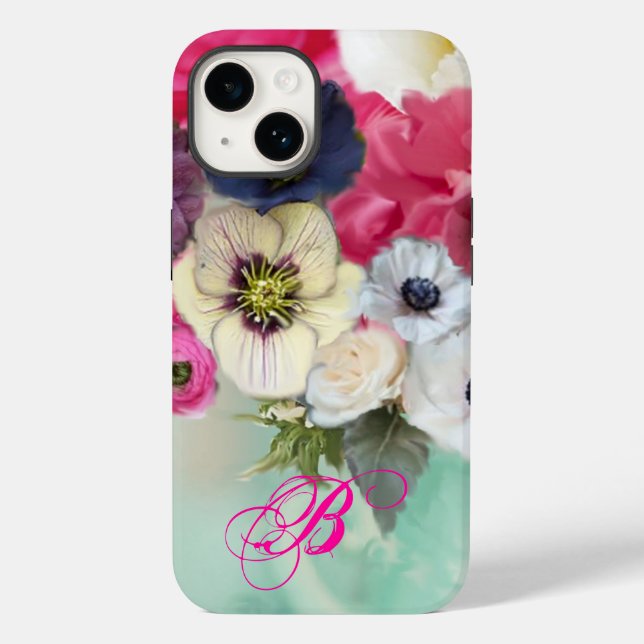 VITA ROSOR I ROSA NYANS SAMT ANEMONEBLOMMOR MED MO (Baksida)