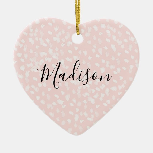 Vita  Rosor Julgransprydnad Keramik (Framsidan)