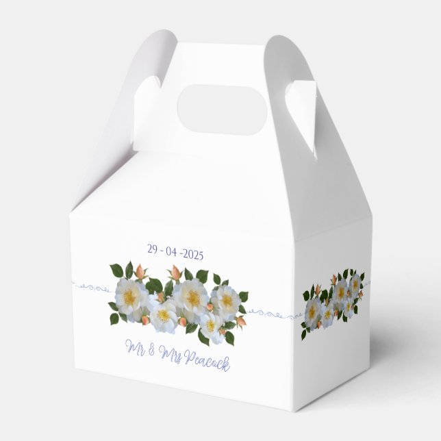 Vita rosor Personliga  Presentaskar (Framsidan Sidan)