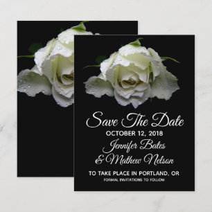 Vita Rosor Spara Datum Annonseringar Inbjudningar