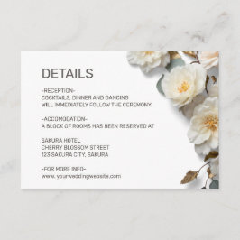 Vita rosor Texturerade Blommor Detaljer Tilläggskort
