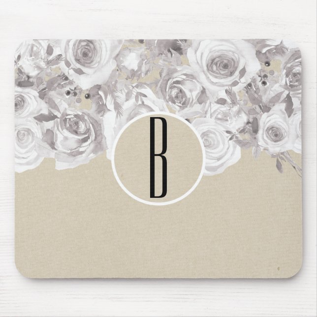 Vita Rustika Vinterrosor Shabby Chic Papper Musmatta (Framsidan)