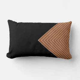 Vita Saddle Tan Black-rutor Lumbarkudde