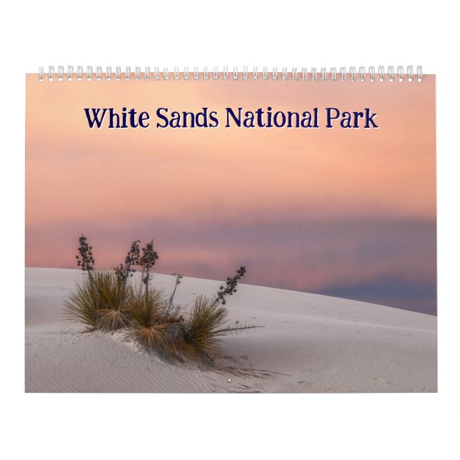 Vita sanddynernas nationalparkslandskap kalender (Omslag)