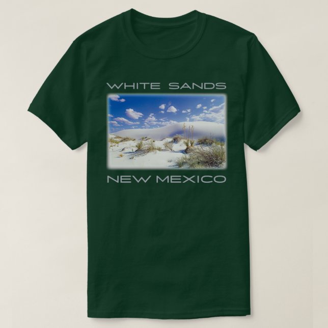 Vita sandnationalparken A New mexico-ökermark T Shirt (Design framsida)