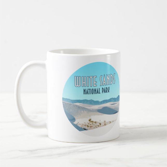 Vita Sands nationalpark New mexico Kaffemugg (Vänster)