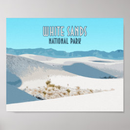 Vita Sands nationalpark New mexico Poster