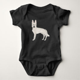 Vita schäferhundar tysk schäferhund alsatian hund t shirt