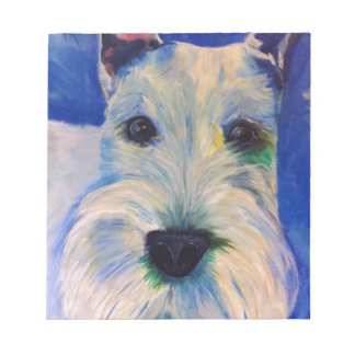 Vita Schnauzers RULE! Anteckningsblock