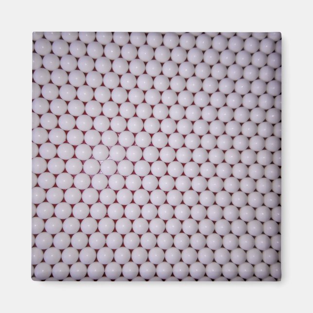 Vita sfärer magnet (Framsidan)