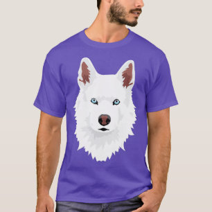 vita Siberian husky hund-vita Snö Hund T Shirt