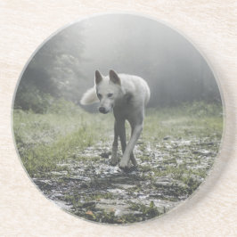 Vita Siberian husky Underlägg