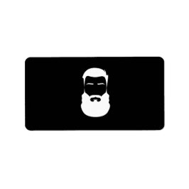 Vita skägg adressetikett