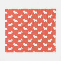 Vita skotska terriers| Scottie Hund Silhouettes