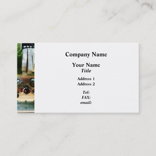 Vita slangar och munstycken visitkort (Framsida)