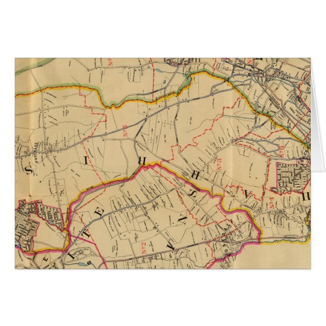 Vita slätter, Harrison, Rye, New York Hälsningskort (Framsidan Horizontal)
