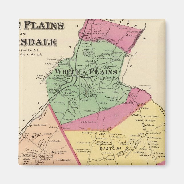 Vita slätter, Scarsdale städer Magnet (Framsidan)