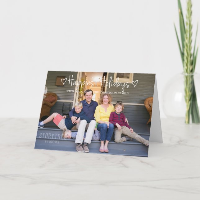 Vita snabbaste Helgdagar Fotohälsningskort Helgkort (Framsida)