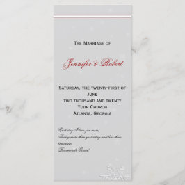 Vita Snöflingor på Bröllopsprogrammet Silver Program