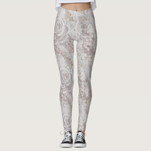 Vita Snöre Bröllop Leggings