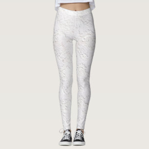 Vita Snöre Mönster Leggings