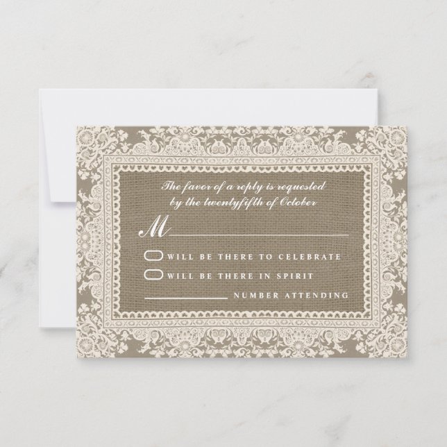 Vita snöre och bröllop OSA med inbrott Kort (Framsida)