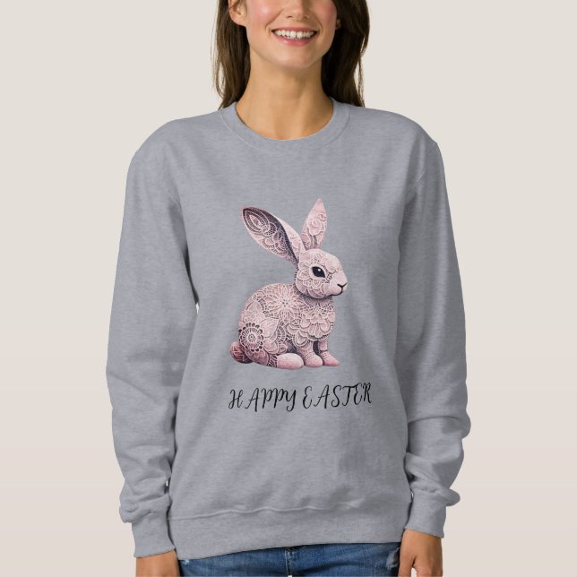 Vita snöre påsk t shirt (Framsida)