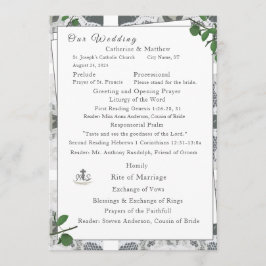 Vita Snöre & Ro Löv Nuptial Mass Program