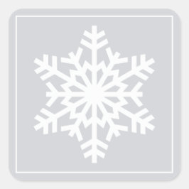 Vita Snowflake-julets Helgdag - etiketter