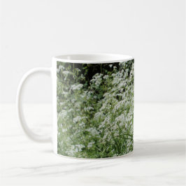 Vita sommarblommor kaffemugg
