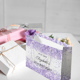 Vita sparkler från Birthday violet lavender namn