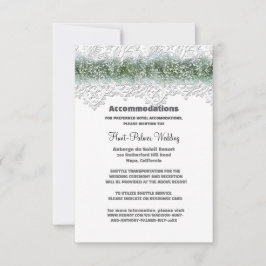 Vita spetsar och brudnäbb Övernattningsalternativ