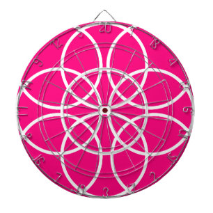 Vita Spiral-kretsar på Rosa Darttavla