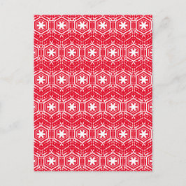 Vita stjärnor, Snöflingor, Helgdagar för rödvinter Vykort